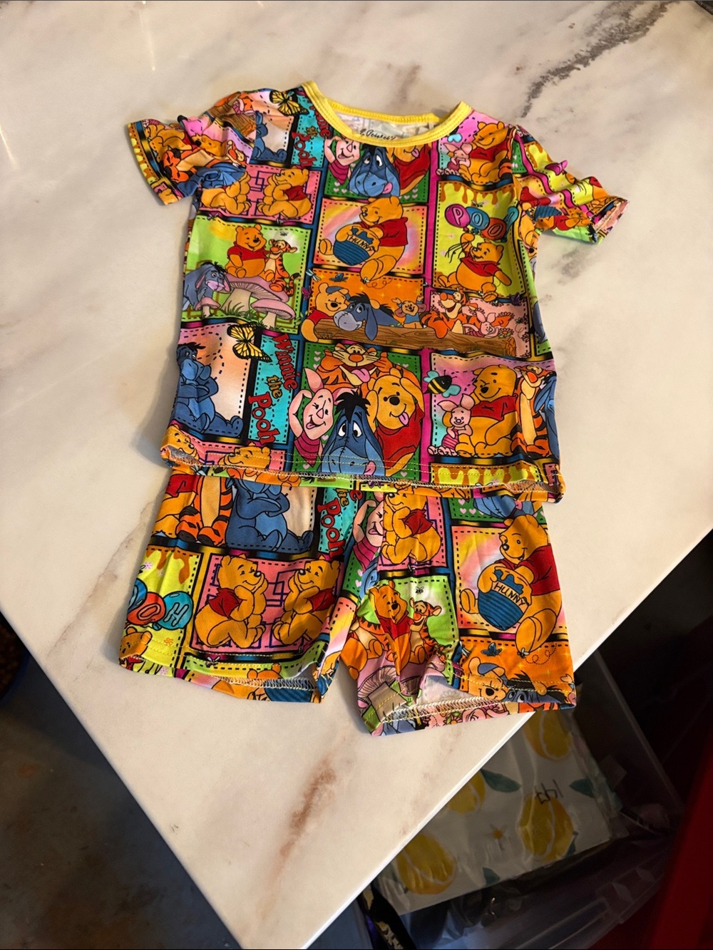 BAMBOO Kids Matching Set - Multicolor Winnie the Pooh Panel Print